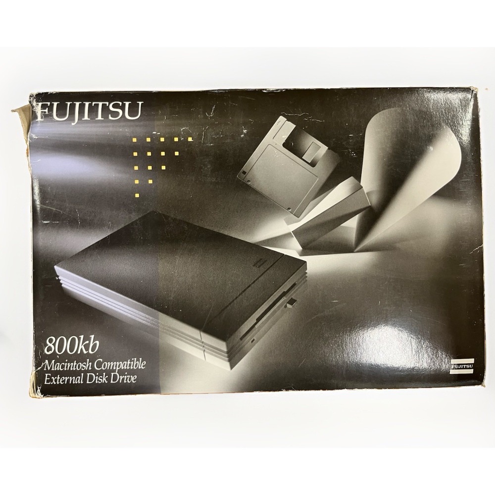 NOS Vintage Fujitsu 800KB Macintosh External Floppy Drive Collectible FW5020M05